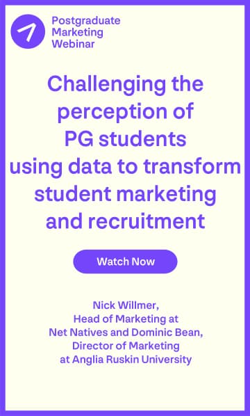Webinar April 22 - Challenging the perception of PG students using data to transform student marketing and recruitment