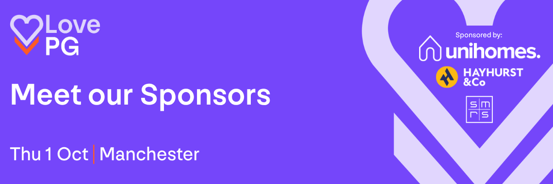 LovePG Meet our Sponsors Thu 1 Oct Manchester