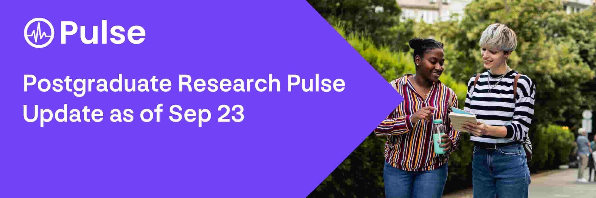 Pulse Postgraduate Research Pulse Update as of Sep 23