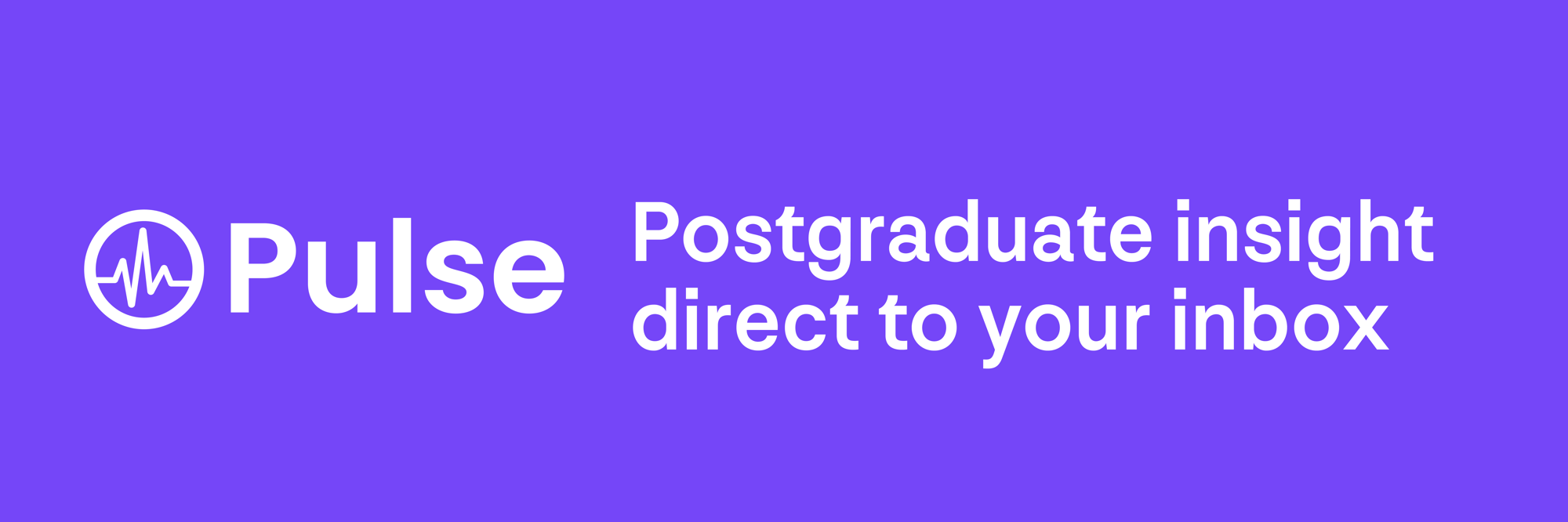 Pulse Postgraduate insight direct to your inbox