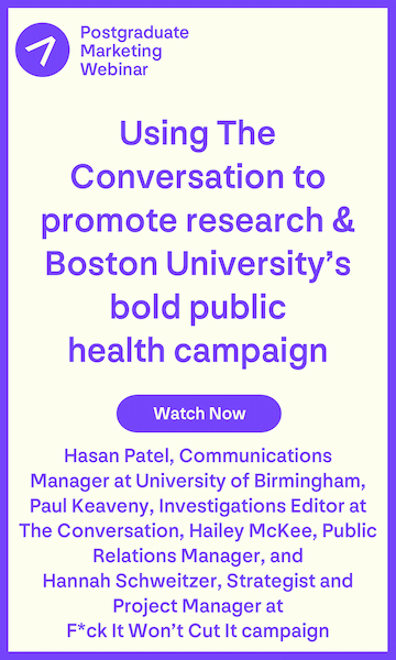 Using The Conversation to promote research & Boston University's bold public health campaign