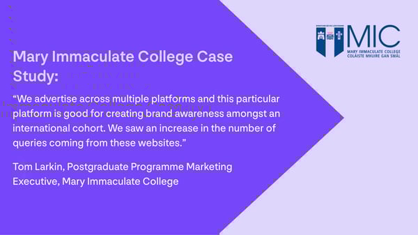 Mary Immaculate College Case Study