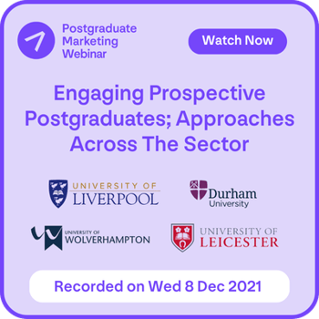 Engaging Prospective Postgraduates; Approaches Across The Sector (1)