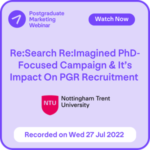 ReSearch ReImagined PhD-Focused Campaign & It’s Impact On PGR Recruitment