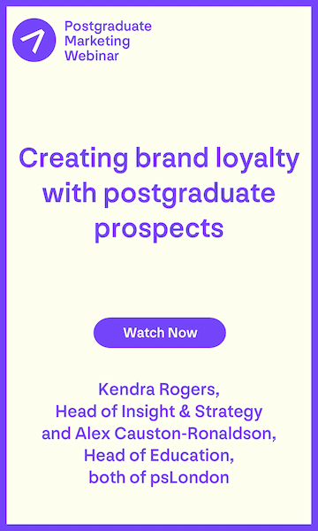 Webinar Feb 22 - Creating brand loyalty with postgraduate prospects