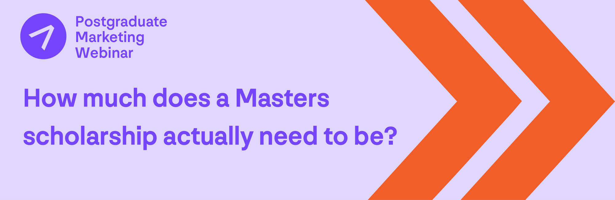 How much does a Masters scholarship actually need to be?