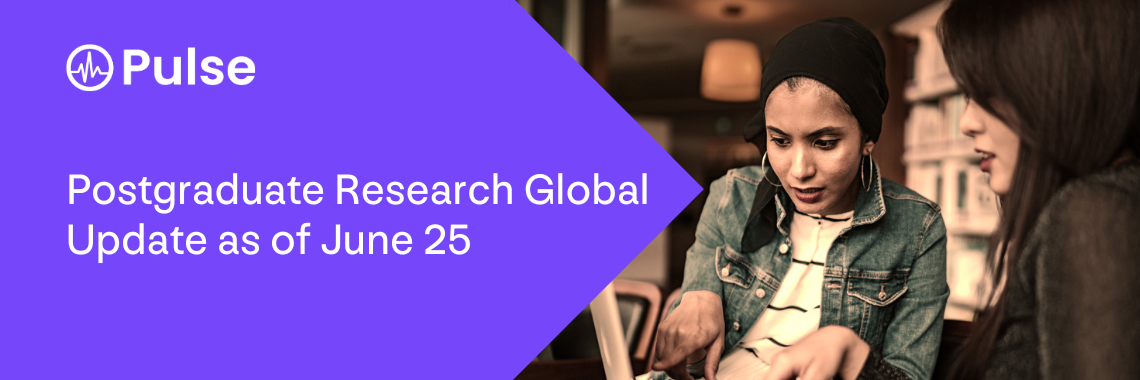 Postgraduate Research Global Update as of June 25-2
