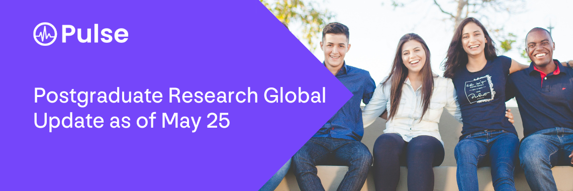 Postgraduate Research Global Update as of May 25