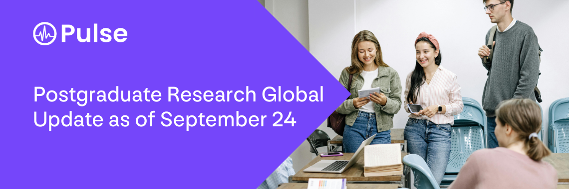 Postgraduate Research Global Update as of September 24