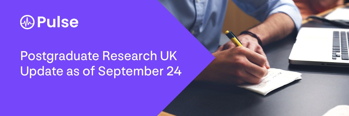 Postgraduate Research UK Update as of September 24