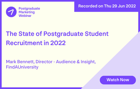 The State of Postgraduate Student Recruitment in 2022-2