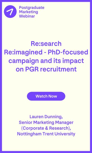 Webinar - July 22 - Re:search, Re:Imagined PhD-focused campaign and it's impact on PGR recruitment
