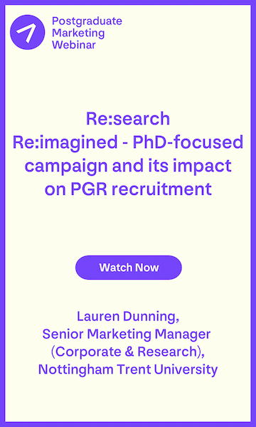 Webinar - July 22 - Re:search, Re:Imagined PhD-focused campaign and it's impact on PGR recruitment
