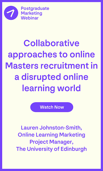 Collaborative approaches to online Masters recruitment in a disrupted online learning world